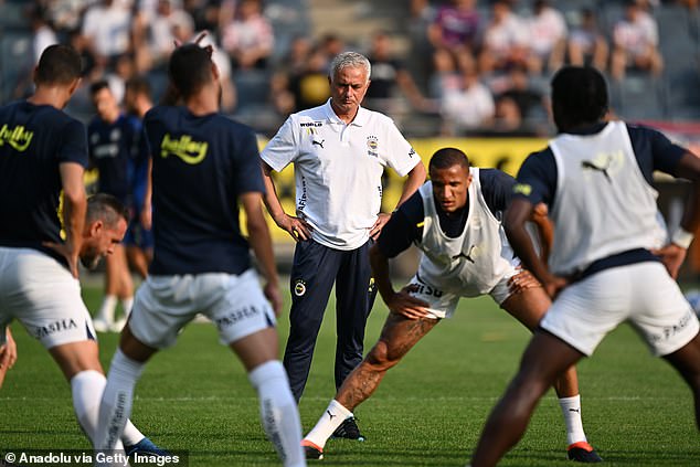 Mourinho is preparing for his first season at Turkish club Fenerbahce and has been tasked with leading them back to the Super Lig title