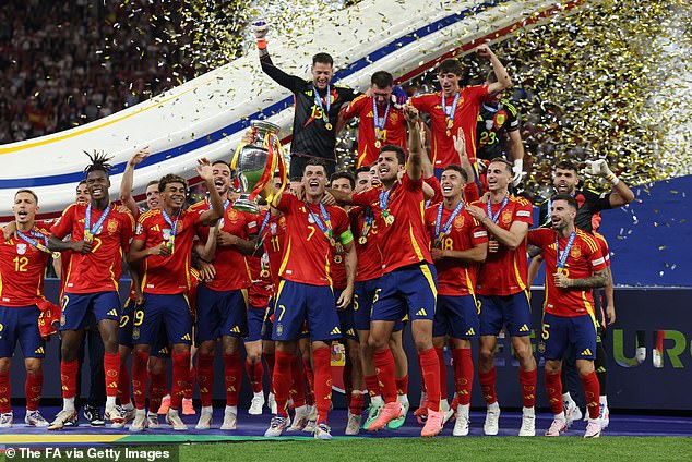 Spain secured a record fourth European Championship after a late win in Berlin