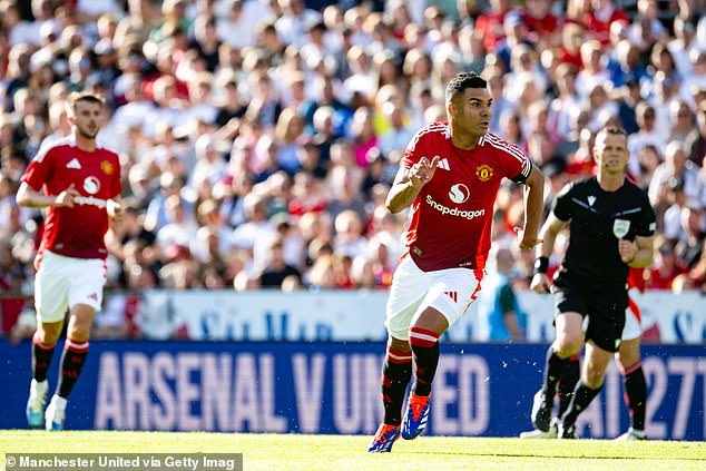 Casemiro started Monday's match in Trondheim wearing the captain's armband for United