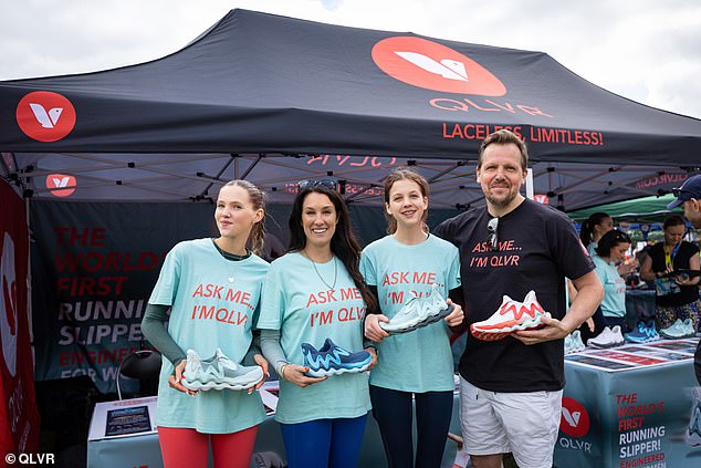 Mr Dean, a fourth generation shoemaker from St Albans, decided to create the performance slipper after watching his daughters standing on the backs of their trainers to take them off