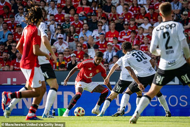 Marcus Rashford did not go to the European Championship with England and was involved in the first half