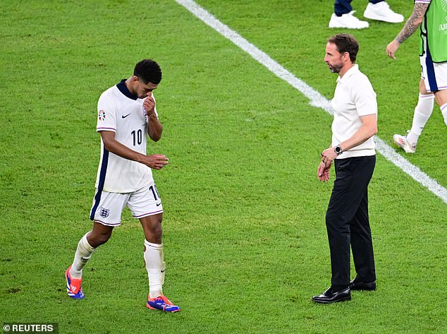 Bellingham and Southgate reportedly clashed as England trailed Spain at the Olympiastadion