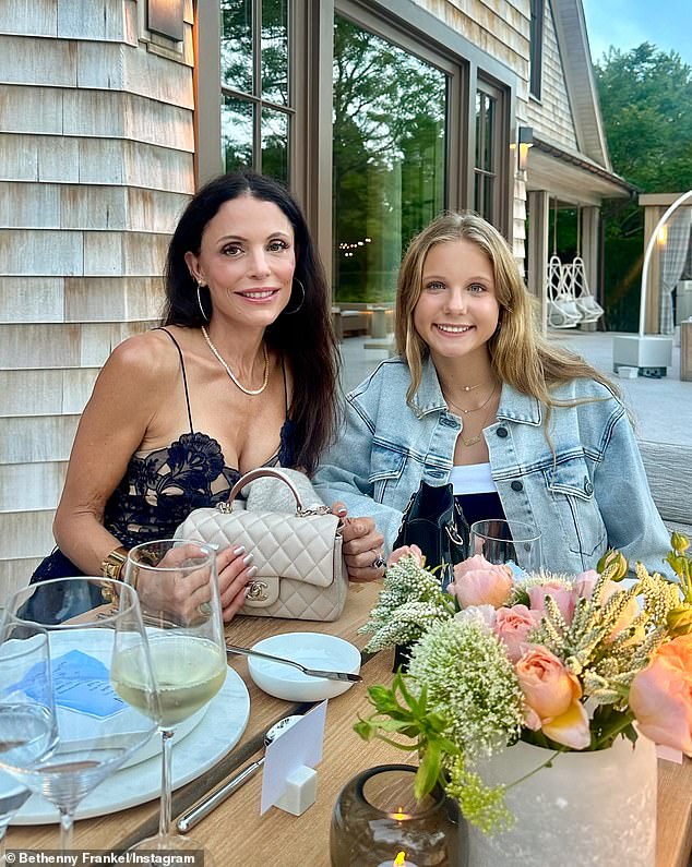 The mother-daughter duo also snuggled up and leaned in close for a sweet snap as they showed off their outfits