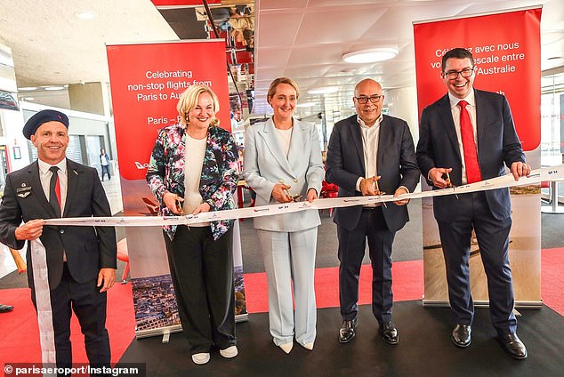 Qantas chief executive Vanessa Hudson (centre) said customers were demanding more direct long-haul flights