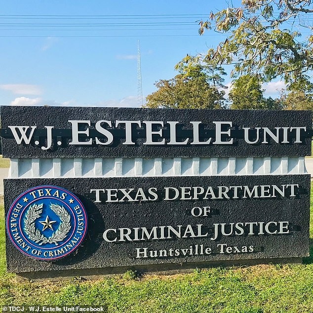 Garrett is serving a life sentence in the Estelle Unit in Huntsville, Texas