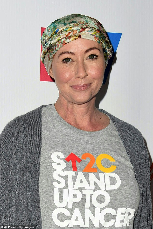 Doherty, who played Brenda Walsh on the hit 1990s series, was diagnosed with breast cancer in 2015; pictured in 2016