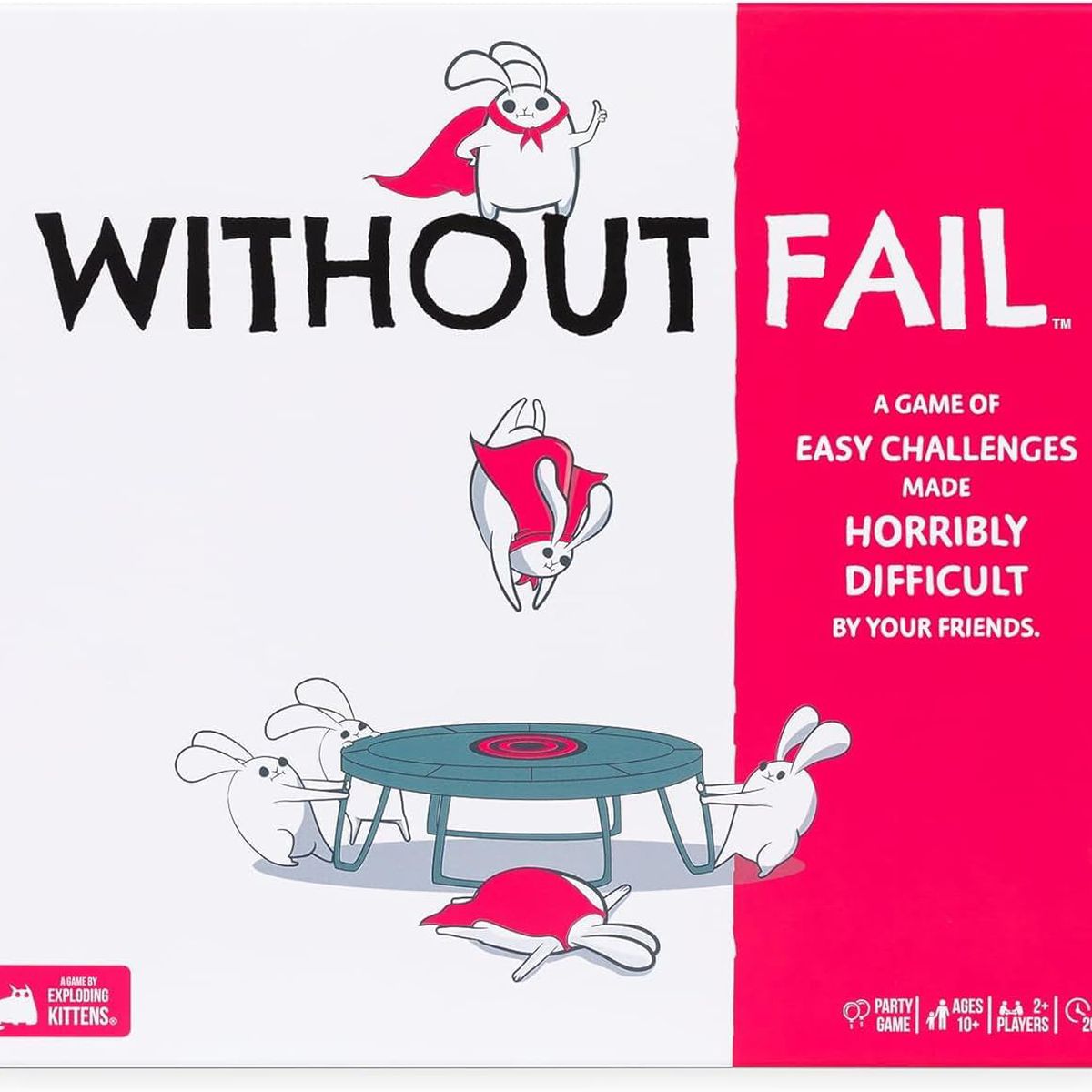 Box art for Exploding Kittens Without Fail pack