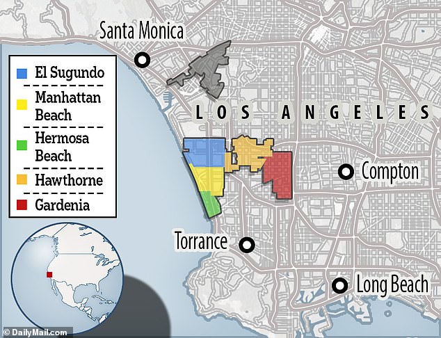 The cities hit by the ransomware attack include: Manhattan Beach, Culver City, Hermosa Beach and El Segundo, as well as Hawthorne and Gardena