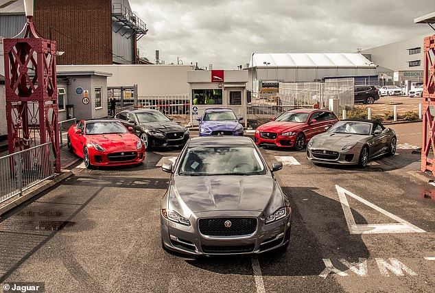 The carmaker's Castle Bromwich plant (pictured) will stop production of the XE and XF saloons and the F-Type sports car this year