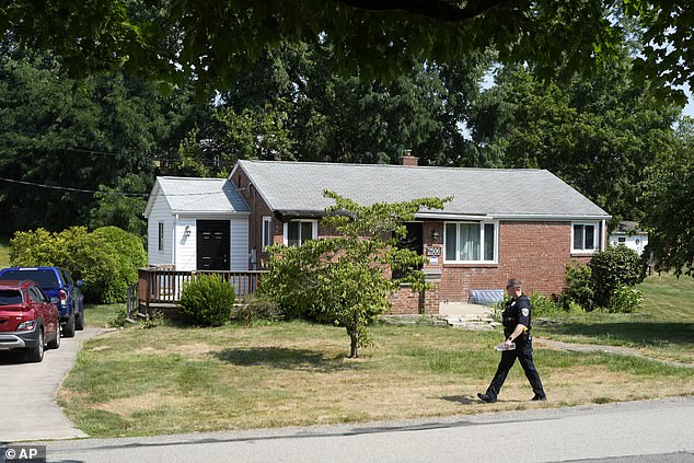 It's been barely 48 hours since the Crooks family's world was torn apart by the shocking events of Saturday afternoon. Their home is seen here