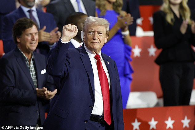 Donald Trump arrived at the Republican National Convention just two days after surviving an assassination attempt