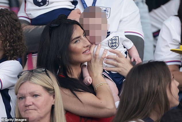 Walker was supported at the European Championship final by his wife Annie Kilner, 32, who was seen with their two-month-old baby, Rezon