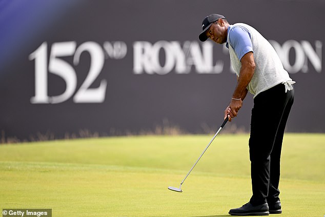 The 15-time major winner prepares to play in The Open Championship at Royal Troon