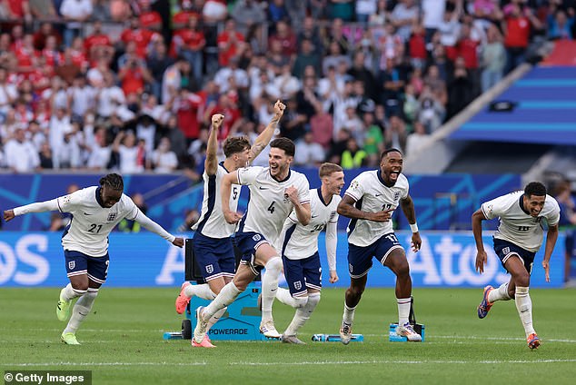 England were perfect from the penalty spot for their five attempts in their quarter-final win over Switzerland at Euro 2024