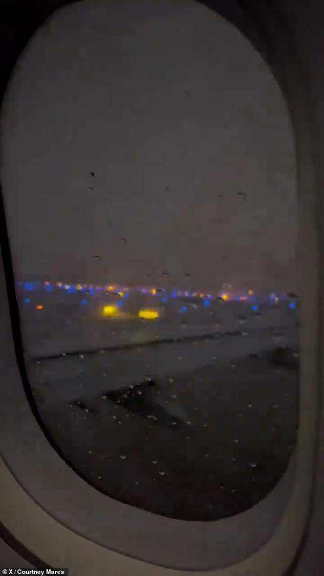 Passengers on flights attempting to leave Chicago's O'Hare airport last night were stranded amid severe storms and a tornado warning