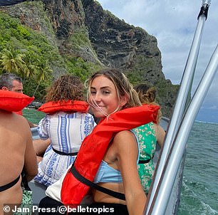 Sierra often gets comments from others about how over the top her travel rules are - but she refuses to conform to the opinions of others. She is pictured above in the Dominican Republic