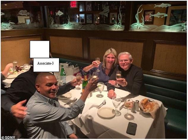 The Menendezes go out to dinner with Jose Uribe in 2019