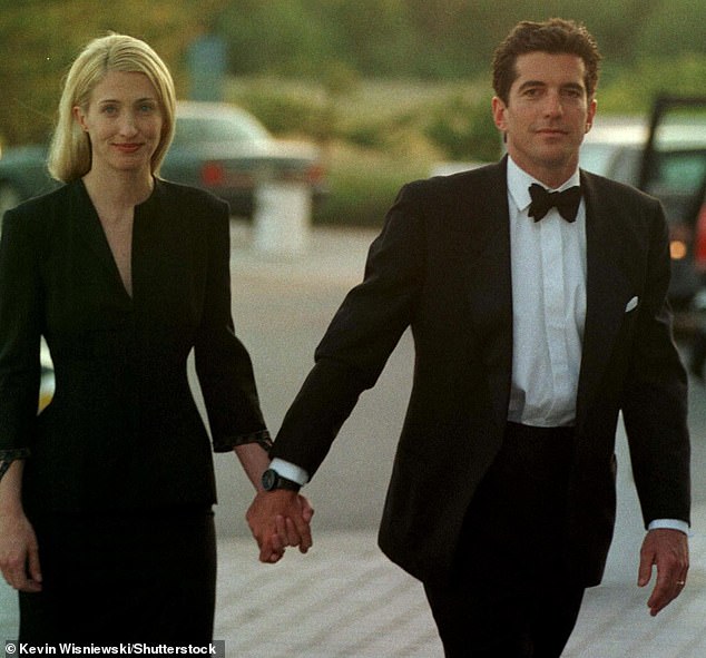 JFK Jr. and his wife Carolyn Besette-Kennedy (seen together in 1998) both died in a plane crash near Martha's Vineyard in 1999, along with her sister Lauren