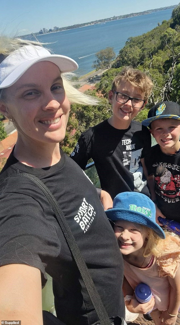 Earlier this year, Mrs Macnamara (pictured with her three children, seven-year-old Pippa, nine-year-old Jasper and 13-year-old Toby) was diagnosed with histiocytic sarcoma, an extremely rare and aggressive form of blood and bone cancer.