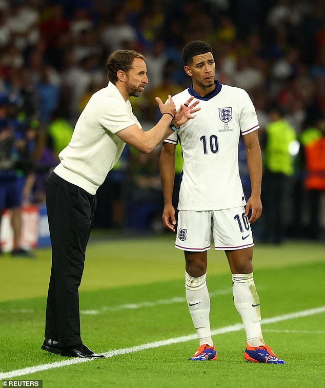 The superstar (right) is already a Champions League and LaLiga winner after his superb first season at Real Madrid - and is arguably England's most talented player in a generation