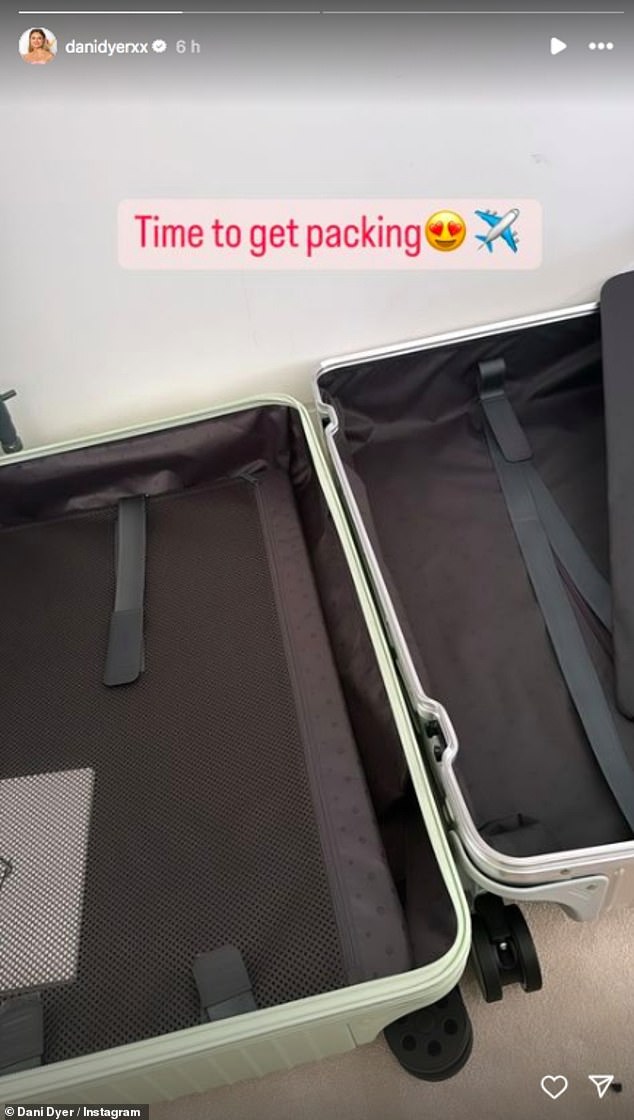 But Dani appeared to be in a better mood on Wednesday as she shared an Instagram Story in which she said she was packing for a trip, before posing in a black minidress on her grid