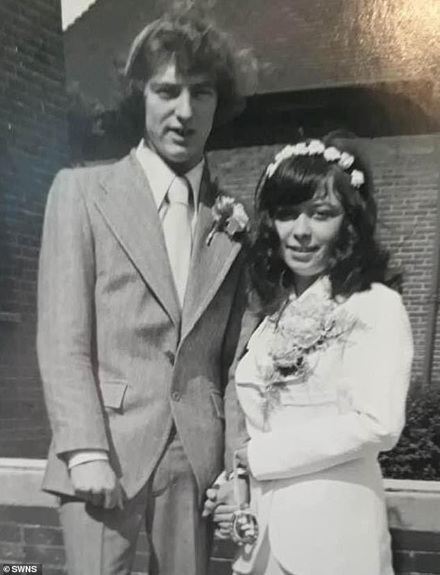 Chris was a milkman when he met Lynne on his rounds and they married in June 1972