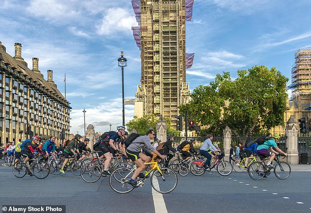 New research shows commuters who cycle to work are less likely to be prescribed antidepressants (Stock Image)