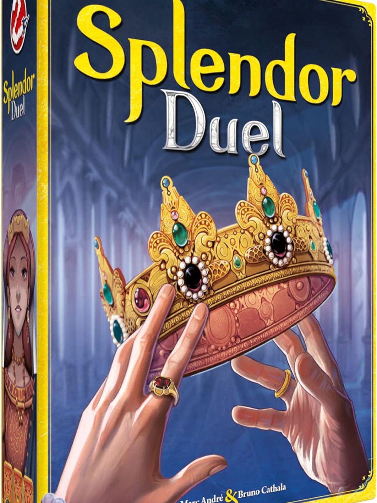 The box of the board game Splendor Duel