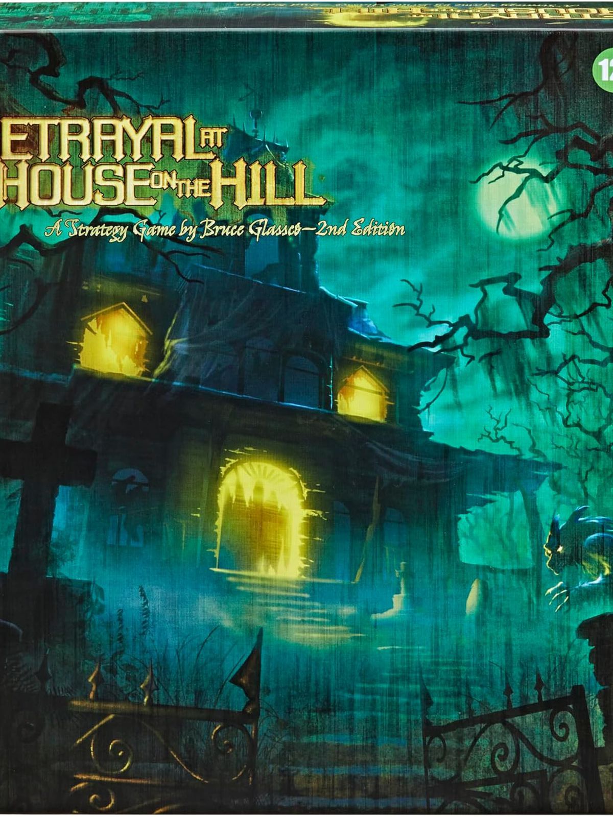 The box for the board game Betrayal at House on the Hill