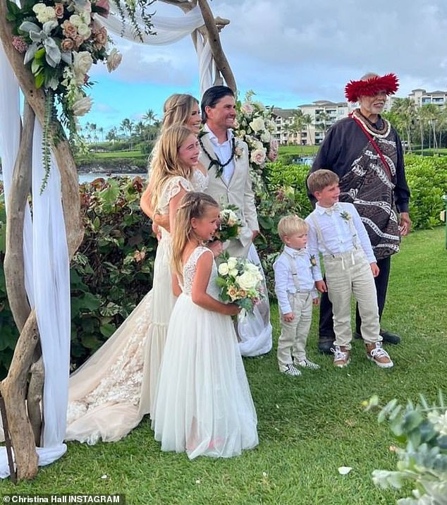 She shared the stunning photo in September 2022 after they tied the knot for a second time that month in front of family and friends on Maui