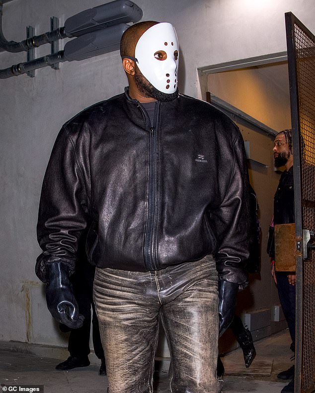 He also reportedly has four tax liens on Yeezy Apparel worth $934,033, as well as liens worth $101,093 on two of his Los Angeles properties; photographed in February in LA