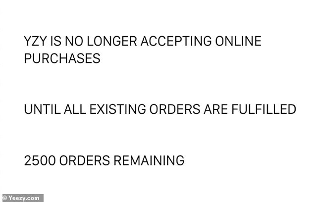 Adding to his financial woes is the chaos at Yeezy. After opening Yeezy.com and dropping his clothing prices to $20 across the board, the site is now down and says it’s not accepting new orders