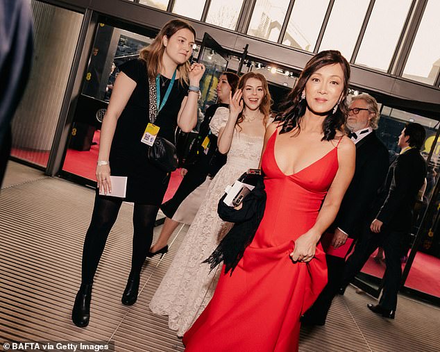 Terry (pictured right) attends the 2024 EE BAFTA Film Awards at The Royal Festival Hall in February