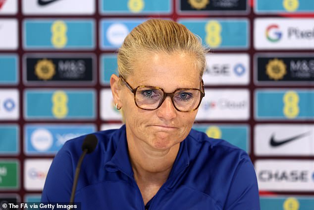 Lionesses head coach Sarina Wiegman has ruled herself out of the match after her team drew 0-0 with Sweden on Tuesday.