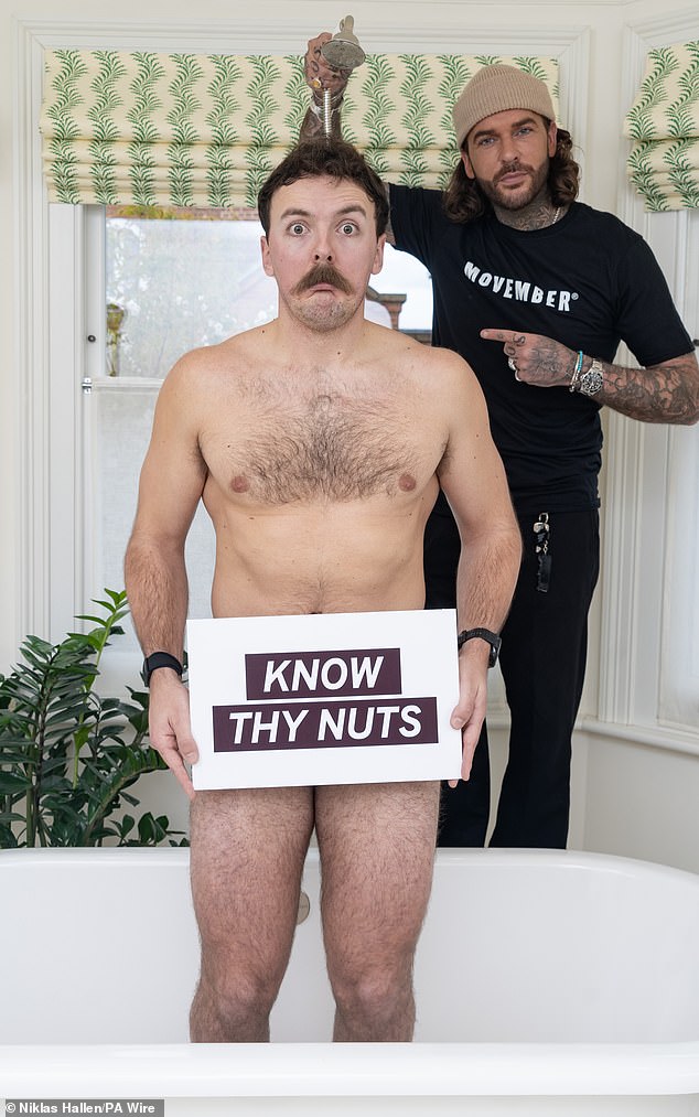 Internet personality Sam Cornforth and former TOWIE star Pete Wicks have partnered with Movember in preparation for Testicular Cancer Awareness Month in April