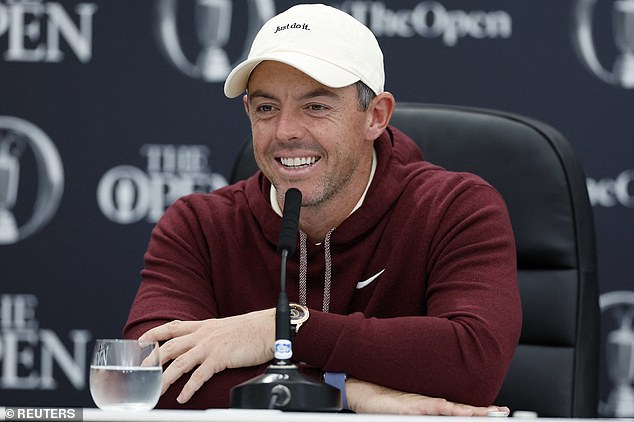 Rory McIlroy had a big smile on his face as he spoke to reporters in Scotland ahead of kick-off on Thursday