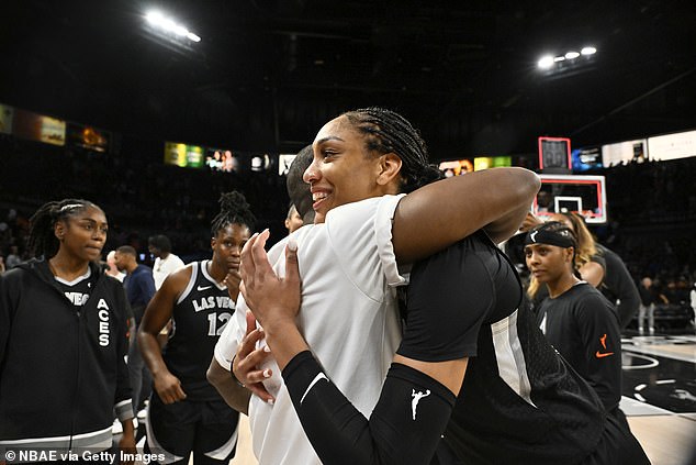 Wilson and Usher embraced as they met again after Sky's 93-85 win