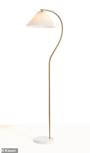 The Kmart Australia $49 Gigi floor lamp (pictured) resembles high-end designs