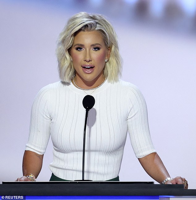 Savannah Chrisley compared her parents Todd and Julie Chrisley's legal troubles to those of former President Donald Trump in her speech at the Republican National Convention on Tuesday