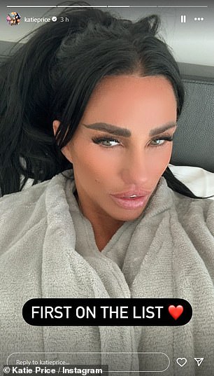 The former glamour model recently underwent cosmetic surgery at a clinic in Brussels