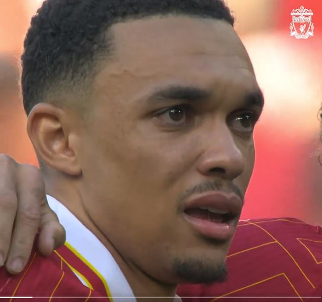 Trent Alexander-Arnold was in tears for Liverpool fans on the final day of the season