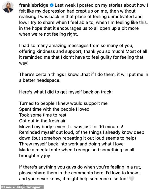 Writing: 'Last week I wrote in my stories about how I felt like my depression had taken me by surprise, and without realizing it I was back in that state of being unmotivated and down again'