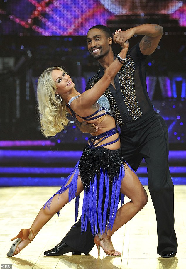 Kristina said that when she applied for the show in the 2000s, she went through a serious screening process (pictured with her famous partner Simon Webbe in 2015)