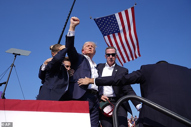 Trump was shot in the ear about 10 minutes after he took the stage