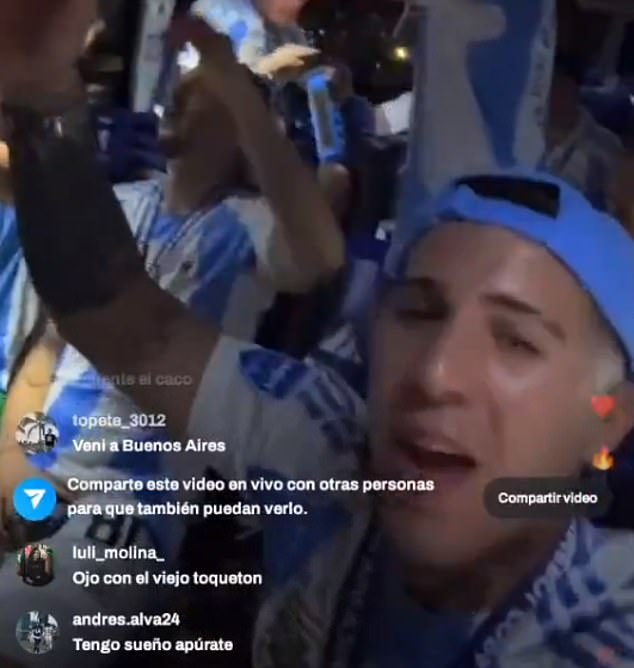 Enzo Fernandez filmed a video of the Argentina team chanting a racist slogan about France