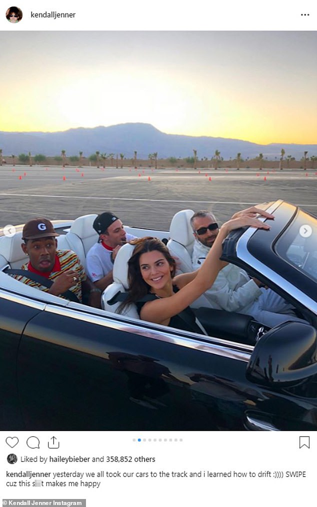 She learned how to drift in her Rolls-Royce, which she revealed in a 2019 post on her Instagram