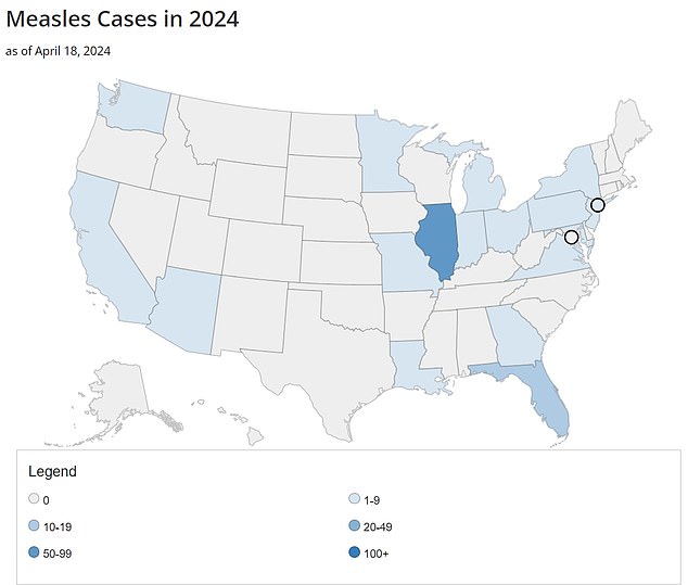 The US is seeing an increase in measles cases, which is worrying public health authorities, especially given the lagging vaccination rates among children.