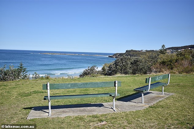 Lake Macquarie City Council explained that Ms Sloane's fine was a result of her car being parked in the opposite direction of traffic (pictured: The Esplanade at Caves Beach)