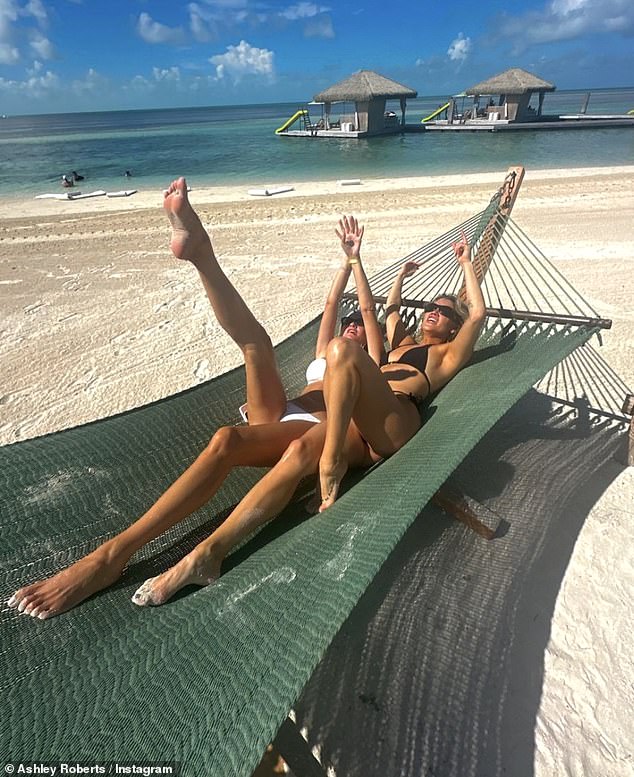 The beauty, who is currently enjoying some time off from work, also made her fans very jealous with a picturesque photo of a white sandy beach