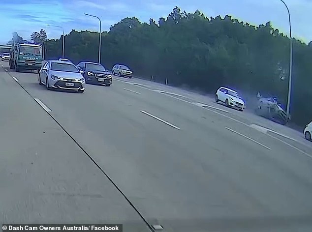 The crash led to the reckless driver of the Nissan Pulsar being condemned on the Dash Cam Owners Australia Facebook page